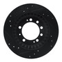 DFC Brake Rotor - Drilled and Slotted - Black 633-72005R