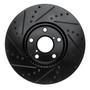 DFC Brake Rotor - Drilled and Slotted - Black 633-75005R