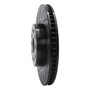 DFC Brake Rotor - Drilled and Slotted - Black 633-75017L