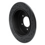 DFC Brake Rotor - Drilled and Slotted - Black 633-72062L