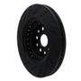 DFC Brake Rotor - Drilled and Slotted - Black 633-75020D