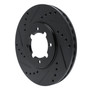 DFC Brake Rotor - Drilled and Slotted - Black 633-76018L