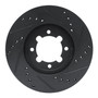 DFC Brake Rotor - Drilled and Slotted - Black 633-76018L