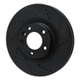 DFC Brake Rotor - Drilled and Slotted - Black 633-74057D