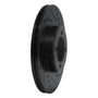 DFC Brake Rotor - Drilled and Slotted - Black 633-76020R