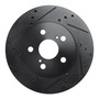 DFC Brake Rotor - Drilled and Slotted - Black 633-76151L