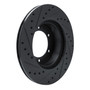 DFC Brake Rotor - Drilled and Slotted - Black 633-76102R