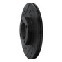 DFC Brake Rotor - Drilled and Slotted - Black 633-76103L