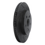 DFC Brake Rotor - Drilled and Slotted - Black 633-76155R
