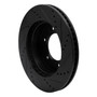 DFC Brake Rotor - Drilled and Slotted - Black 633-93000L