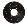 DFC Brake Rotor - Drilled and Slotted - Black 633-80054L