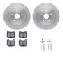 DFC Brake Rotor with 5000 Brake Pads and Hardware Kit 6512-13156