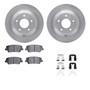 DFC Brake Rotor with 5000 Brake Pads and Hardware Kit 6512-03399
