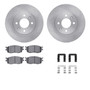 DFC Brake Rotor with 5000 Brake Pads and Hardware Kit 6512-03099