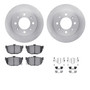 DFC Brake Rotor with 5000 Brake Pads and Hardware Kit 6512-21065