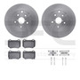 DFC Brake Rotor with 5000 Brake Pads and Hardware Kit 6512-13222