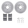 DFC Brake Rotor with 5000 Brake Pads and Hardware Kit 6512-27127