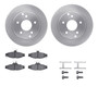 DFC Brake Rotor with 5000 Brake Pads and Hardware Kit 6512-47148