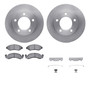DFC Brake Rotor with 5000 Brake Pads and Hardware Kit 6512-42133
