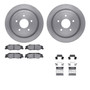 DFC Brake Rotor with 5000 Brake Pads and Hardware Kit 6512-46096