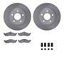 DFC Brake Rotor with 5000 Brake Pads and Hardware Kit 6512-55111