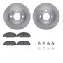 DFC Brake Rotor with 5000 Brake Pads and Hardware Kit 6512-59115