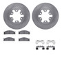DFC Brake Rotor with 5000 Brake Pads and Hardware Kit 6512-67278