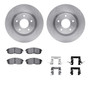 DFC Brake Rotor with 5000 Brake Pads and Hardware Kit 6512-67377
