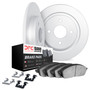 DFC Brake Rotor with 5000 Brake Pads and Hardware Kit 6512-59285