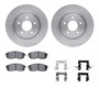 DFC Brake Rotor with 5000 Brake Pads and Hardware Kit 6512-67391