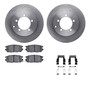 DFC Brake Rotor with 5000 Brake Pads and Hardware Kit 6512-72191