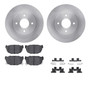 DFC Brake Rotor with 5000 Brake Pads and Hardware Kit 6512-67193