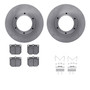 DFC Brake Rotor with 5000 Brake Pads and Hardware Kit 6512-67432