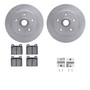 DFC Brake Rotor with 5000 Brake Pads and Hardware Kit 6512-74401