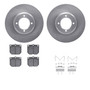DFC Brake Rotor with 5000 Brake Pads and Hardware Kit 6512-76147