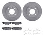 DFC Brake Rotor with 5000 Brake Pads and Hardware Kit 6512-74081