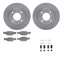 DFC Brake Rotor with 5000 Brake Pads and Hardware Kit 6512-74086