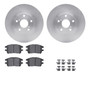 DFC Brake Rotor with 5000 Brake Pads and Hardware Kit 6512-76345