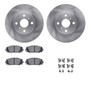 DFC Brake Rotor with 5000 Brake Pads and Hardware Kit 6512-76474