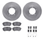 DFC Brake Rotor with 5000 Brake Pads and Hardware Kit 6512-76617