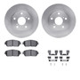 DFC Brake Rotor with 5000 Brake Pads and Hardware Kit 6512-76662