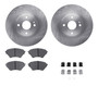 DFC Brake Rotor with 5000 Brake Pads and Hardware Kit 6512-80172