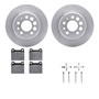DFC Rotors with EURO 5000 Ceramic Brake Pads includes Hardware 6612-27042