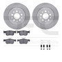 DFC Rotors with EURO 5000 Ceramic Brake Pads includes Hardware 6612-59042