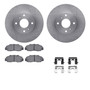 DFC Rotors with EURO 5000 Ceramic Brake Pads includes Hardware 6612-58015
