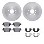 DFC Rotors with EURO 5000 Ceramic Brake Pads includes Hardware 6612-11067