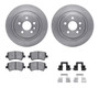 DFC Rotors with EURO 5000 Ceramic Brake Pads includes Hardware 6612-27163