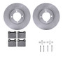 DFC Rotors with EURO 5000 Ceramic Brake Pads includes Hardware 6612-22011