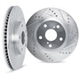 DFC Brake Rotors - Drilled & Slotted - Silver 7002-13039