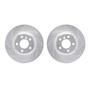 DFC Brake Rotors - Drilled & Slotted - Silver 7002-31087